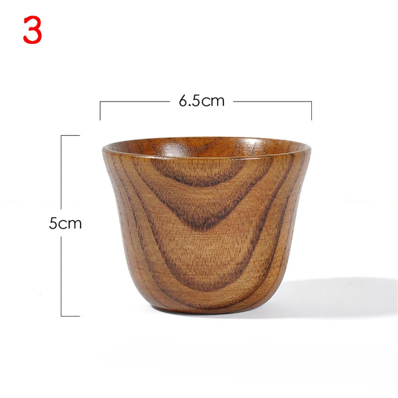 Wooden Big Belly Cups Handmade Natural Spruce Wood Cups Beer Tea Coffee Milk Water Cup Kitchen Bar Drinkware for Kitchen Quick Pick Grocers